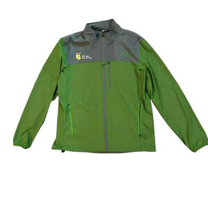 The North Face Men's Green‎ Softshell Water-Resistant Fleece Jacket Size Large